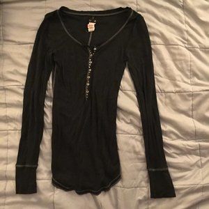 Black Henley Long Sleeve